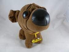 "Felpa de 9"" The Original Snubbies Schlupy Brown Puppy como nueva con etiqueta"