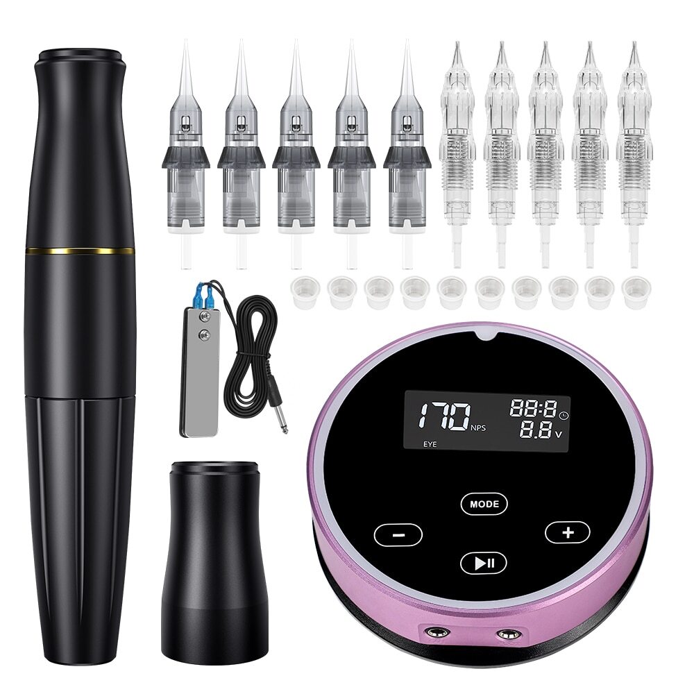 Biomaser PMU MACHINE Kit Permanent Makeup Cosmetic Tattoo Needles