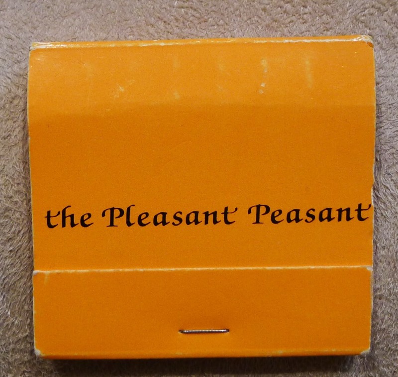 Vtg THE PLEASANT PEASANT RESTAURANT Matchbook Mazza Gallerie Washington DC Full