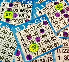 BINGO Waiters / Oops card markers "SET of 4" Game token game markers