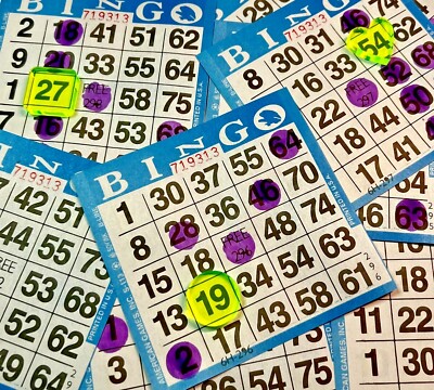 BINGO Waiters / Oops card markers ''SET of 4'' Game token game markers