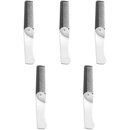 Set of 5 Klappkamm Mann Reisen Tragbarer Reisekamm Klappes Haarkamm