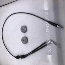 Eliminator Throttle Cable Kit w/ Carb Caps For Yamaha Banshee YFZ350 1987-2006