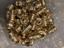 NEW METAL SOLID BRASS PARTS LOT, USA MADE, 100 Pyramid Mouthpiece