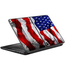 Skin Decal for HP 2000 Laptop 2013-14 15.6" 15" / American Flag on Wood