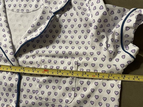 Roller Rabbit Polo Pajamas Lavender Hearts Sz XS EUC - Picture 11 of 14