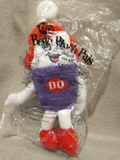 Vintage 1999 Dairy Queen Bean Plush Pals Ice Cream Cone New in package 7"