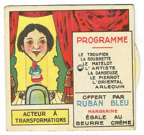 PUBLICITE A SYSTEME RUBAN BLEU vers 1900 / optical toy magic lantern - Picture 4 of 9