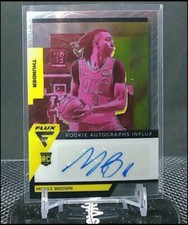 2020-21 Panini Flux Basketball Moses Brown AUTO Thunder RAI-MBR