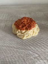 Vintage MTC Play Food Spaghetti With Meat Sauce Pretend Kitchen Prop Pasta 3"