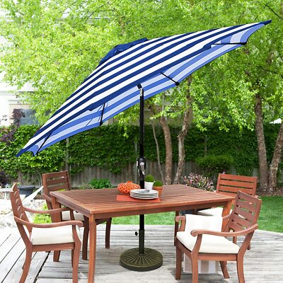 backyard creations 11 offset patio umbrella Crestlive Products 11 ft. x 11 ft. Square Patio Cantilever Umbrella with  Solar Lights Aluminum Double Top Outdoor Offset Umbrella in Red CL-PU87LRED