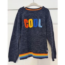 s.Oliver COOL Knit Textured Colorful Rainbow Sweater Unisex Kids Size 5T