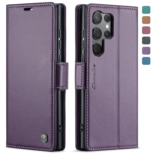 Custodia telefono in pelle PU per Samsung S24 S23 S22 S21 S20 slot scheda supporto pieghevole - Foto 51 di 66