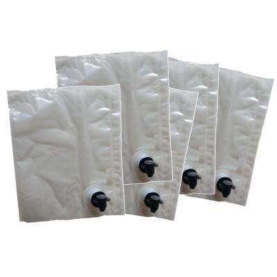 5 Weinbeutel mit Zapfhahn 3L zum Abgeben aus einer Box Nachfüll BIB Bag in Box Homebrew