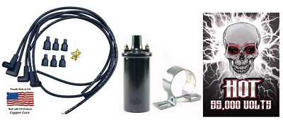 For Case Tractor Spark plug wire set Premium Copper Core & 12V Hot Coil