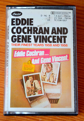 Musikkassette EDDIE COCHRAN and GENE VINCENT (Capitol) 1958 1956 MC Cassette