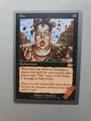 Ow , MTG Unglued (1998), Rare Black Enchantment NM - Foto 1 di 2