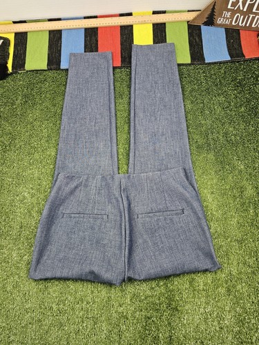 Pantaloni eleganti skinny alla caviglia loft taglia 8 vita alta blu preppy eleganti comodi - Foto 10 di 11