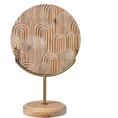 Atlas Lighting & Home AC11422-01 Lambert Natural with Gold Carved Object