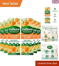 6 Pack of Mandarin & Lime Disinfectant - 250ml Hospital-Grade Cleaner for Home 21.33 per litre