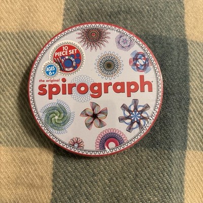 2020 Hasbro Spirograph Pocket-Size Tin 10 Pieces Set Sealed New Travel Size