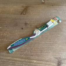 Vintage Aquafresh Max-Active Flex Toothbrush Germany Soft Sealed Purple White