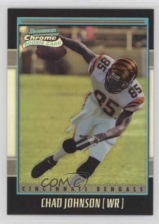 2001 Bowman Chrome Rookie Refractor /1999 Chad Johnson #187 13c7