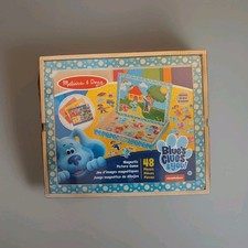Melissa  Doug Blue's Clues You Wooden Magnetic Picture Game 48 Pieces