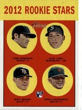 2012 Topps Heritage Rookie Stars Liam Hendricks - Matt Moore #191