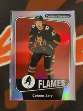 2024-25 Upper Deck Parkhurst Champions - Connor Zary #47 Rainbow Foil Board (RC)