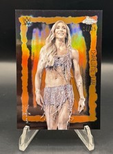 2025 WWE Cactus Jack Charlotte Flair Festival Fury Orange Refractor /25 #FVF-17