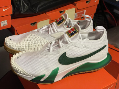 Nike React Vapor NXT HC White Gorge Green Summit White Tennis Men's 8.5