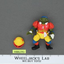 T.D. Tossin' Leo Teenage Mutant Ninja Turtles TMNT 1991 Playmates Vintage Figure