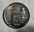 1972 Mother's Day "Whistler's Mother" 1.25 Troy oz .999 Silver-Hamilton Mint