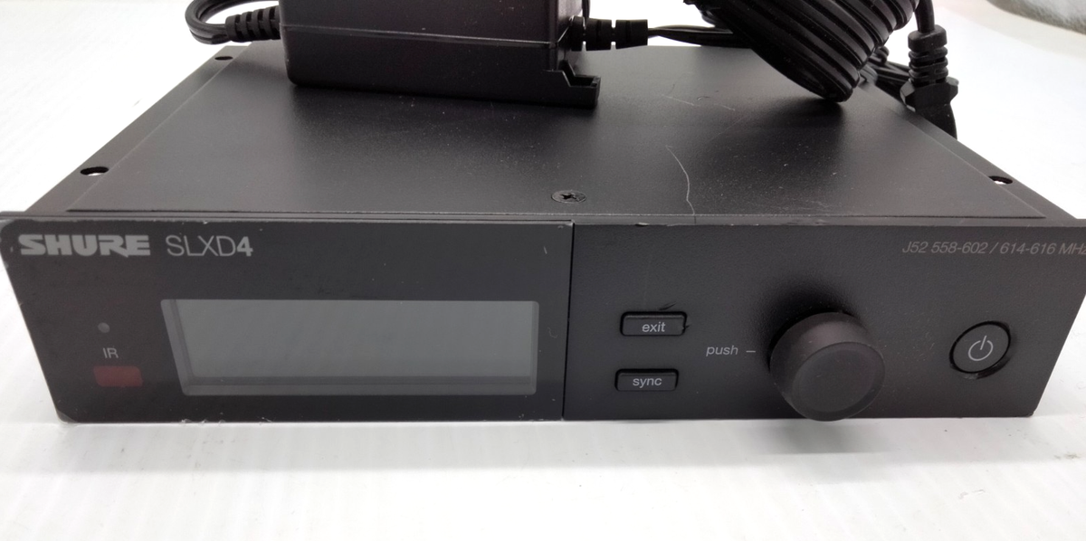 Shure SLXD4 Wireless Receiver - J52 Band: 558-602/614-616 MHz w