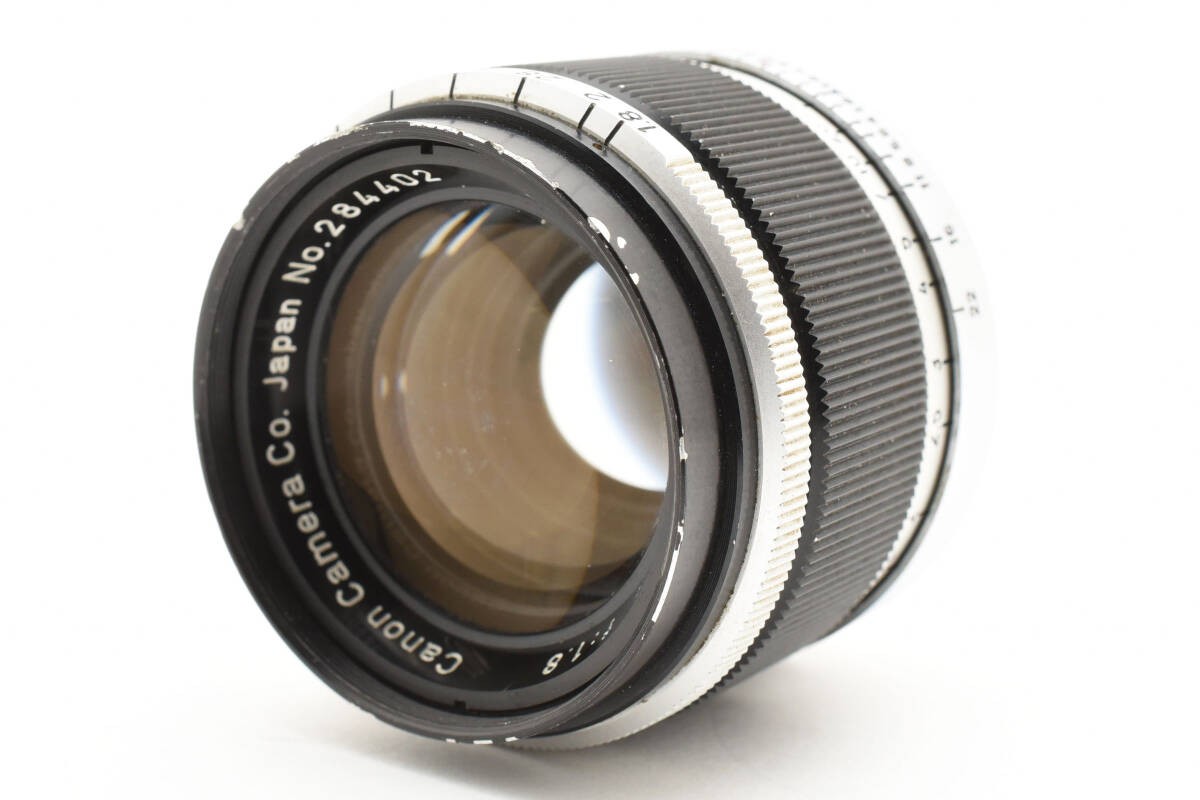 Canon 50Mm F/1.8 Black Mf Lens For L39 Ltm Leica Screw Mount