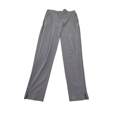 Athleta Womens Gray Ribbed Side Panel Straight Leg Active Travel Pants Size S