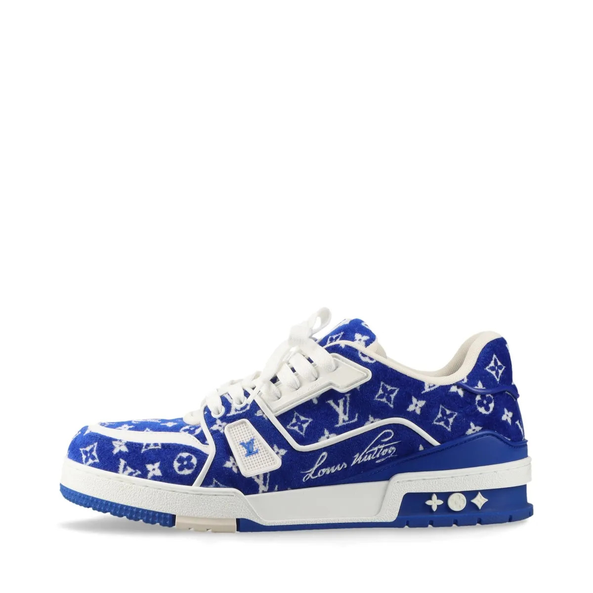 Louis Vuitton LV Trainer Line 23 years Velour Sneakers UK6 1/2