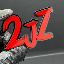 1PC 2JZ Engine Emblem – Custom 3D Multicolor Acrylic Exterior Fender Trunk Badge