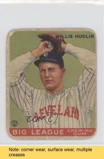 1933 Goudey Big League Chewing Gum R319 Willis Hudlin #96 READ d0u