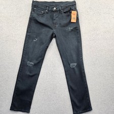 NEW Levis 511 Slim Fit Factory Distressed Bla...
