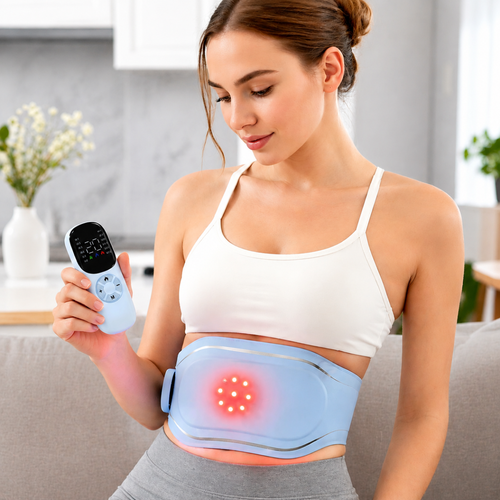 Electrostimulateur EMS Ceinture de Massage TENS Dual Puls 12 Programmes Numérique DHL - Photo 8/16