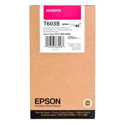 Genuine Epson T603B Magenta Ink Cartridge for Stylus Pro 7800 7880 9800 9880