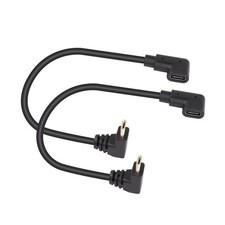 90 Degree USB C Extension Cable Male To Right Angle Female Cord Phone 0.3m