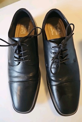 MENs CROFT BARROW ORTHOLITE SZ 9.5 BLACK DRESS CASUAL SHOES DENVER STYLE