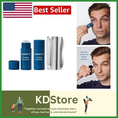 Men's Eye Care Essentials: Gua Sha Massage & Cooling Stick Duo for Dark Circles