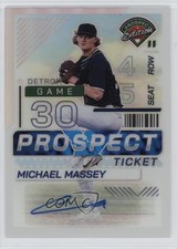 2024 Panini Prospect Edition Silver Prizm Signatures Michael Massey #50 Auto 8d2