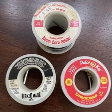 Vintage Solder Wire Bernzomatic, Archer, Dutch Boy