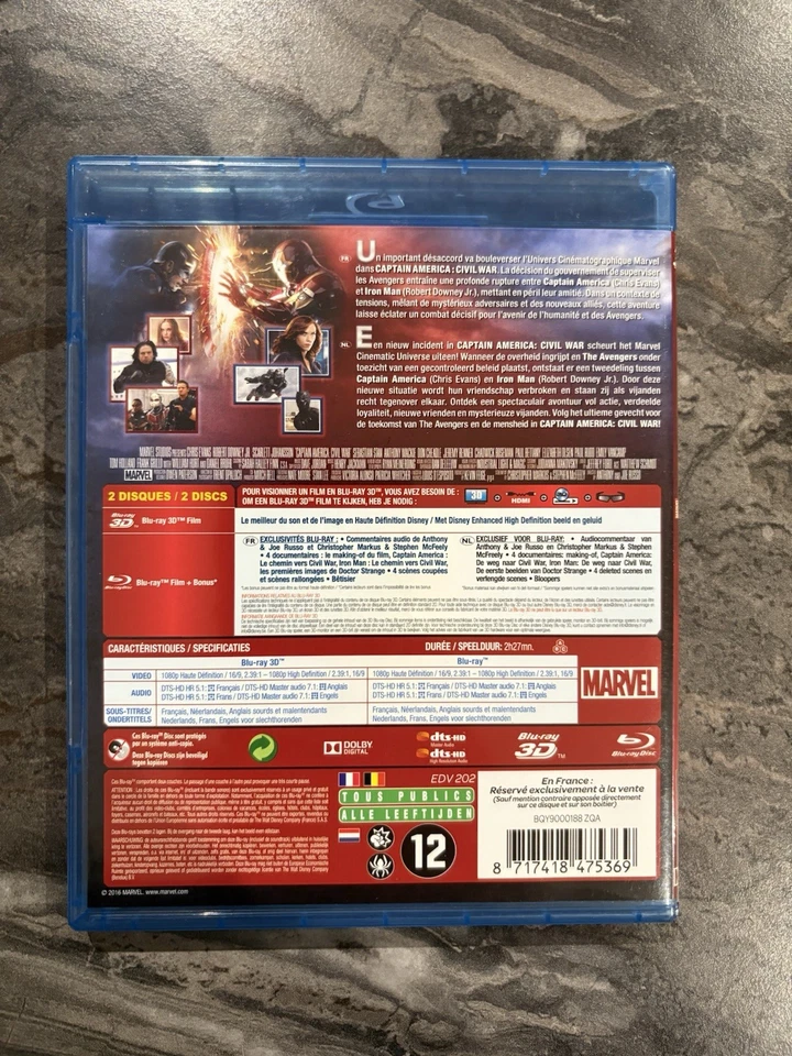 Blu-ray Captain America : Civil War [ Blu-ray + 3D ] - Bild 2 von 2