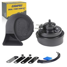 130DB Super Loud Electric Snail Horn Dual-Tone Waterproof Universal 12V Vehicle